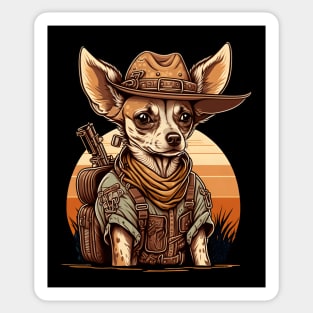 Bounty Hunter Chihuahua Sticker